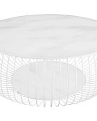 Fever - Mesita blanca - D.86 cm