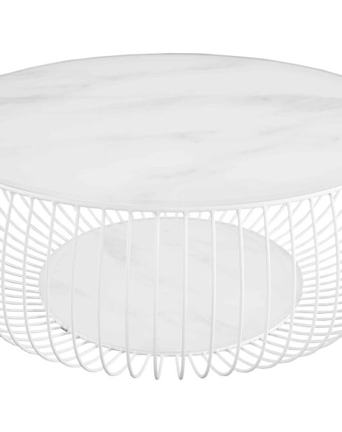 Fever - Mesita blanca - D.86 cm