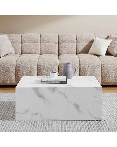 Fever - Mesita blanca - 90x60x35 cm