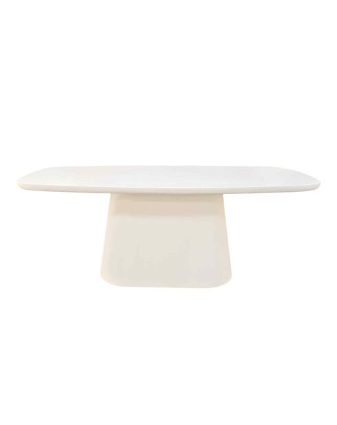 Sit - Tavolino Holvik bianco naturale - 122x70x46cm