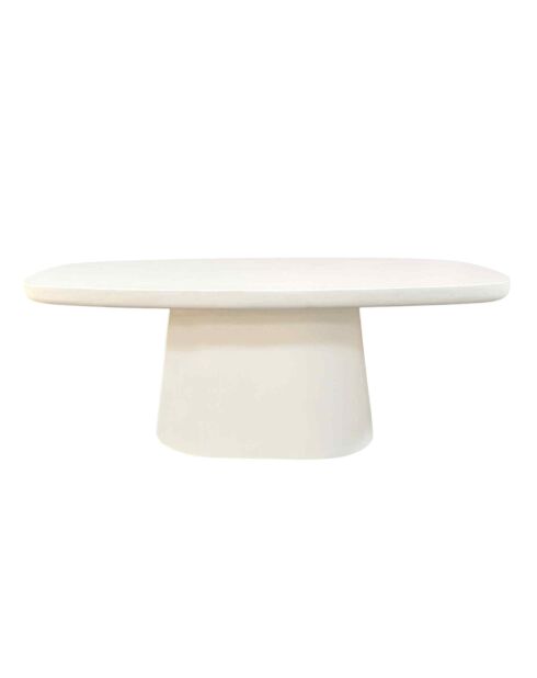 Sit - Tavolino Holvik bianco naturale - 122x70x46cm