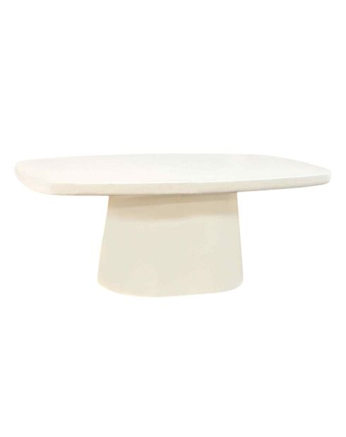 Sit - Tavolino Holvik bianco naturale - 122x70x46cm
