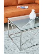 Fever - mesita plateada - 120x60x45 cm