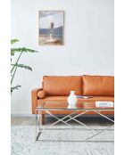 Fever - mesita plateada - 120x60x45 cm