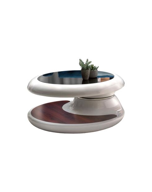 Fever - Mesita blanca - 90x90x42 cm