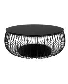 Fever - Mesita negra - D.86 cm