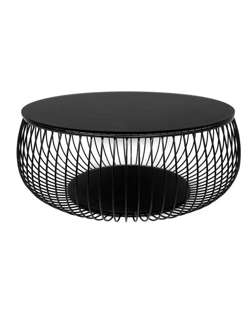 Fever - Mesita negra - D.86 cm