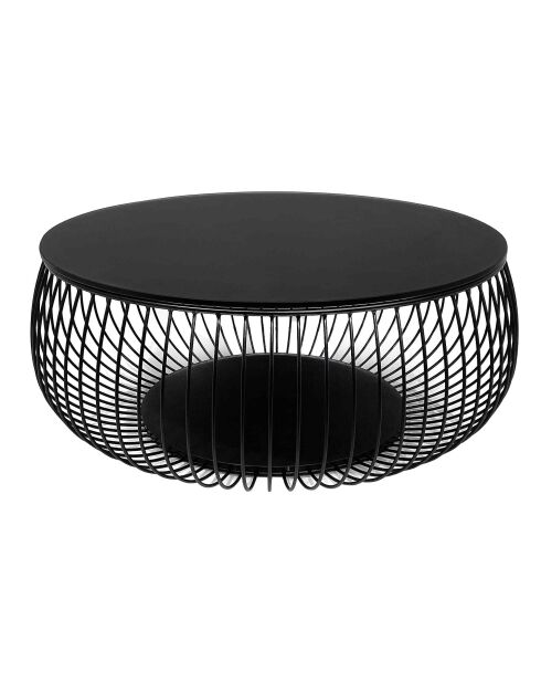 Fever - Mesita negra - D.86 cm