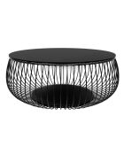Fever - Mesita negra - D.86 cm