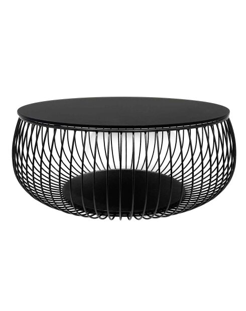 Fever - Mesita negra - D.86 cm