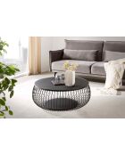 Fever - Mesita negra - D.86 cm