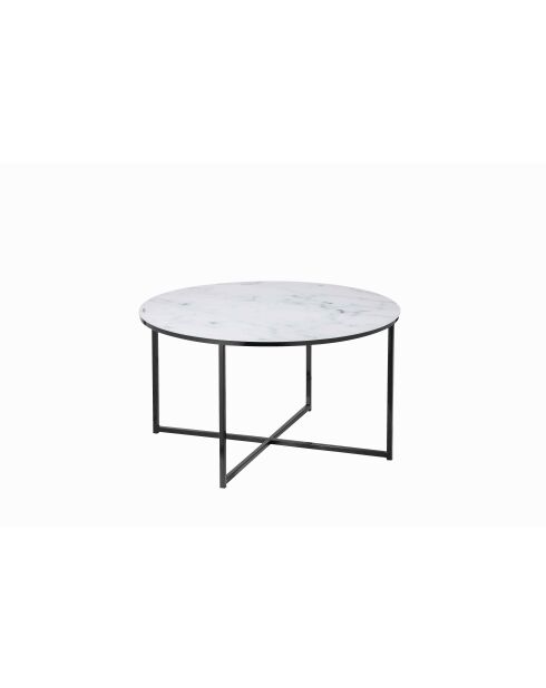 Fever - wit/zwarte salontafel - D.80 cm