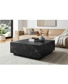 Fever - Schwarzer Couchtisch - 90x90x35 cm