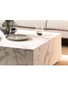 Fever - Mesita blanca - 90x90x35 cm