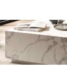 Fever - Mesita blanca - 90x90x35 cm