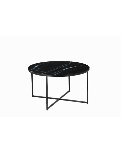 Fever - Mesita negra - D.80 cm