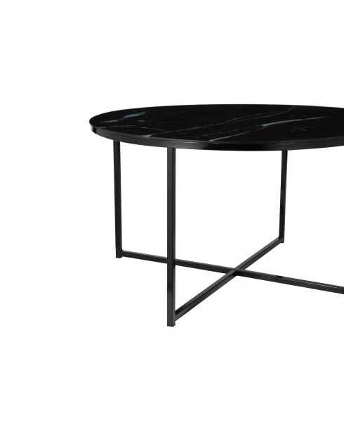 Fever - Mesita negra - D.80 cm