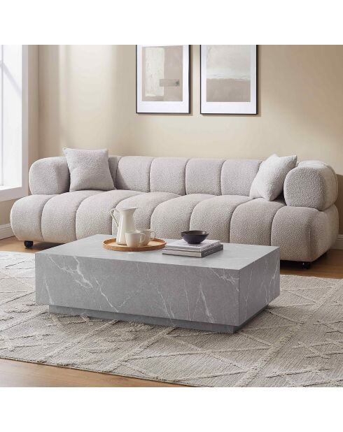 Fever - Grijze salontafel - 120x75x35 cm