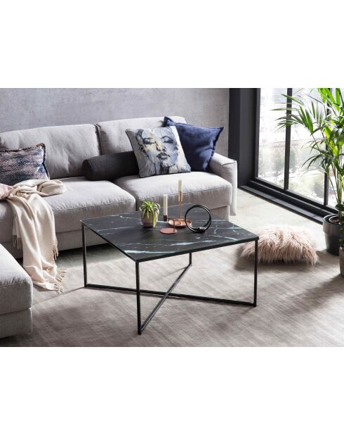 Fever - Mesita negra - 80x80x45 cm