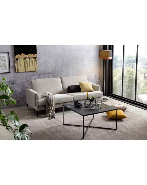 Fever - Mesita negra - 80x80x45 cm