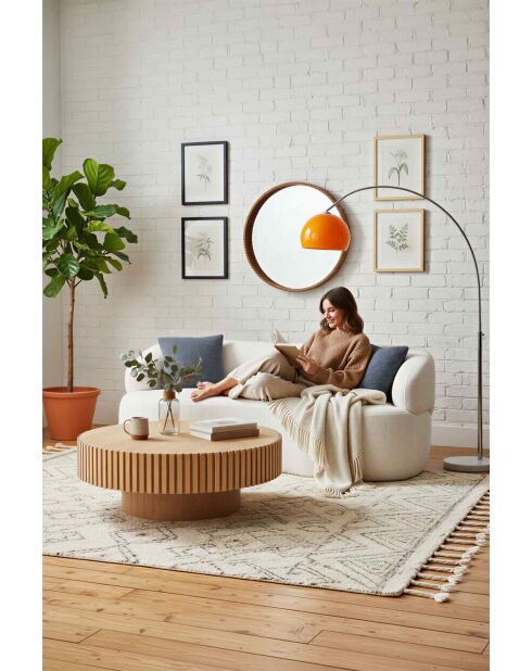 Fever - Mesita natural - D.80 cm