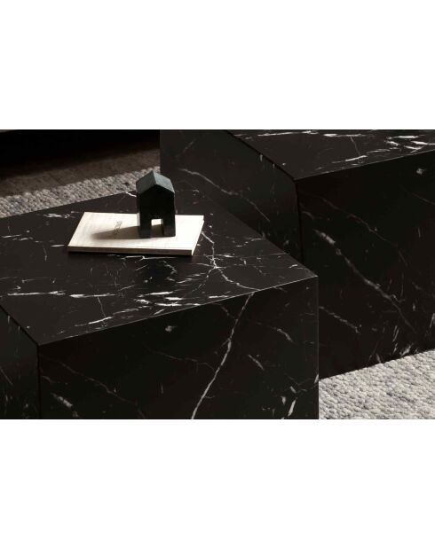 Fever - Set de 2 mesas de café negras