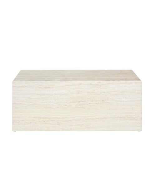 Fever - Mesita travertino beige - 90x60x35 cm