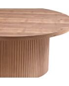 Fever - Tavolino in noce - D.85 cm