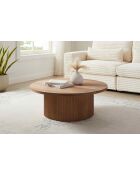 Fever - Tavolino in noce - D.85 cm