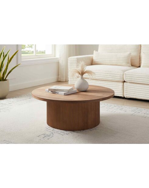 Fever - Tavolino in noce - D.85 cm