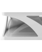 Fever - Tavolino da caffè bianco/nero - 90x90x38 cm