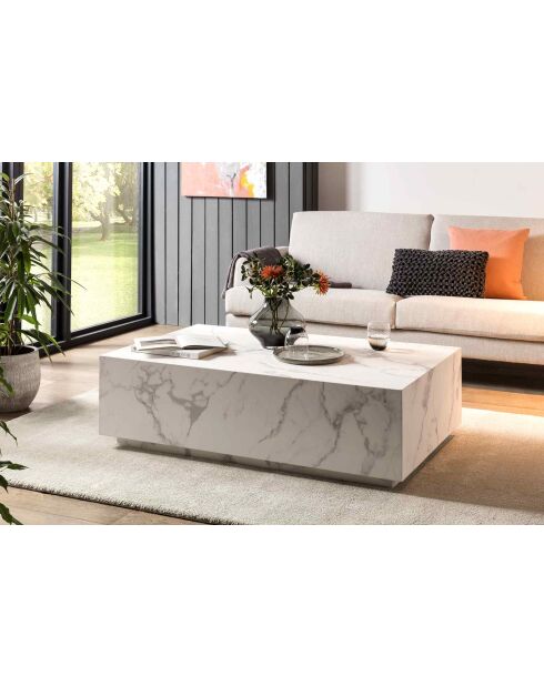 Fever - Mesita blanca - 120x75x35 cm