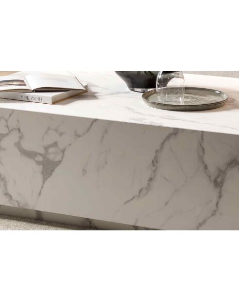 Fever - Mesita blanca - 120x75x35 cm