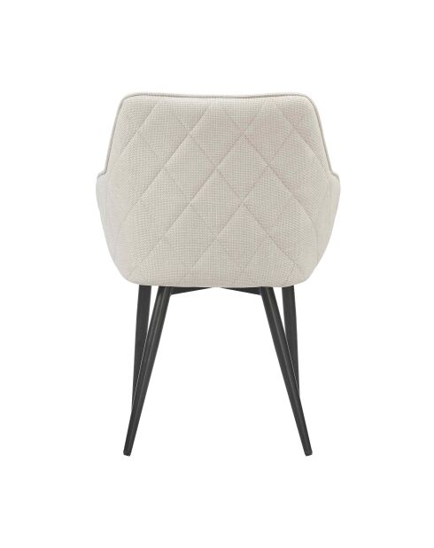 Fever - Chaise de salle à manger tissu structurel beige - 61x60x85 cm