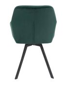 Fever - Poltrona con funzione girevole a 360° verde pino/nero - 61x62x85 cm