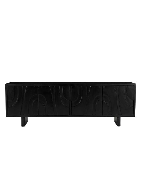 Sit - Buffet bas Black Smooth noir - 180x43x61cm