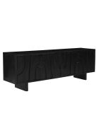Sit - Buffet bas Black Smooth noir - 180x43x61cm
