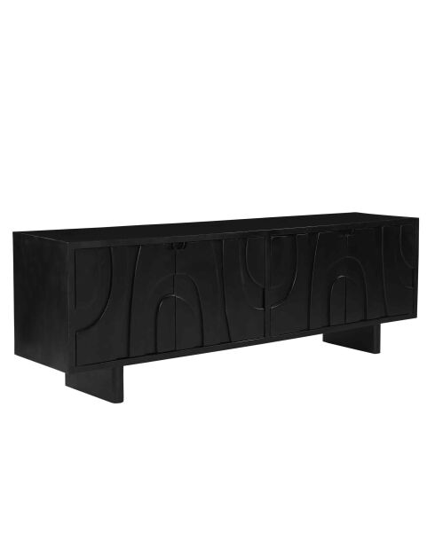 Sit - Buffet bas Black Smooth noir - 180x43x61cm