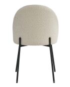 Sit - Lot de 2 chaises Taylor housse beige, pieds noirs - 49,5x47,5x84cm