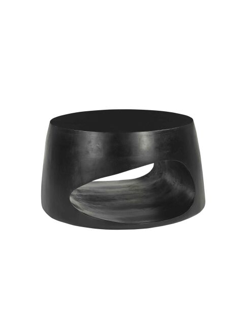 Sit - Black Smooth zwarte salontafel - 75x75x38cm