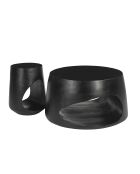 Sit - Tavolino da caffè Black Smooth nero - 75x75x38cm