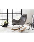 Fever - Rocking chair gris foncé - 70x100x99 cm