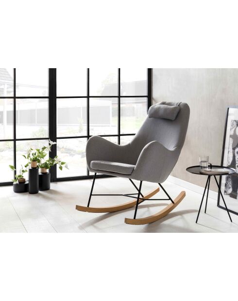 Fever - Rocking chair gris foncé - 70x100x99 cm