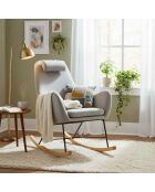 Fever - Rocking chair gris foncé - 70x100x99 cm