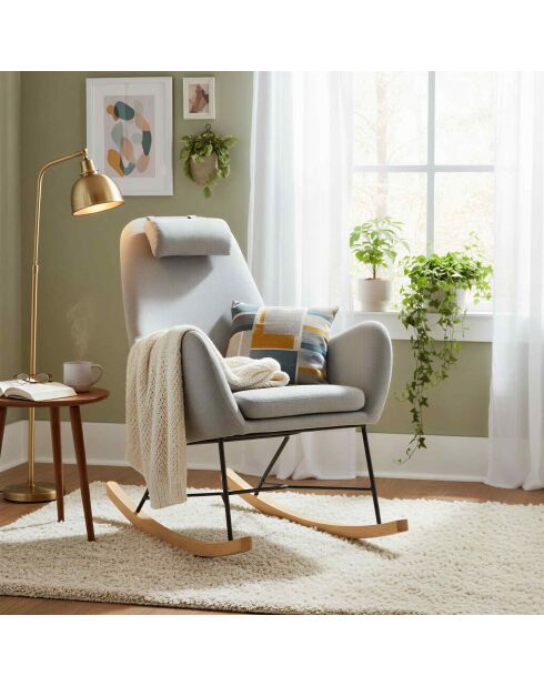 Fever - Rocking chair gris foncé - 70x100x99 cm