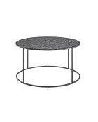 Fever - Mesita negra - D.80 cm