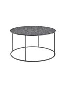 Fever - Mesita negra - D.80 cm