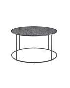 Fever - Mesita negra - D.80 cm