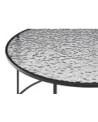 Fever - Mesita negra - D.80 cm