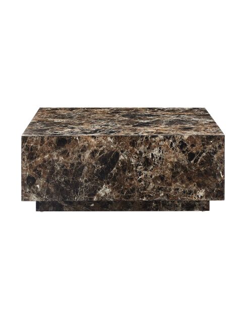 Fever - Mesita marrón - 90x90x35 cm